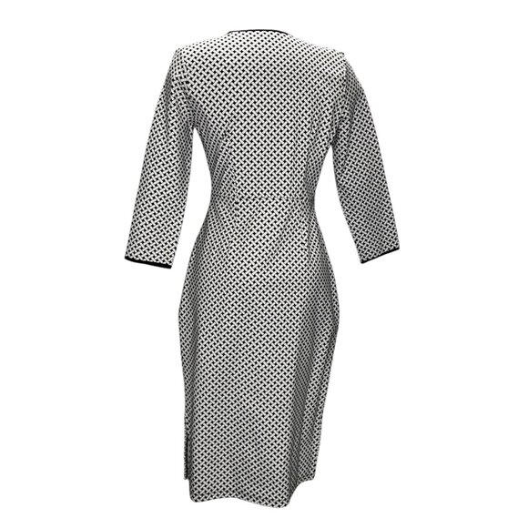 I Heart Ronson Womens Sequin Black & White Pencil Dress Size Medium - Picture 3 of 16